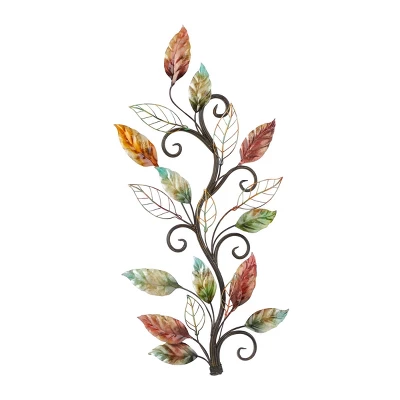 Metal Leaf Wall Decor - Olivia & May 8 Metal Leaf Wall Decor - Olivia & May - Image 6