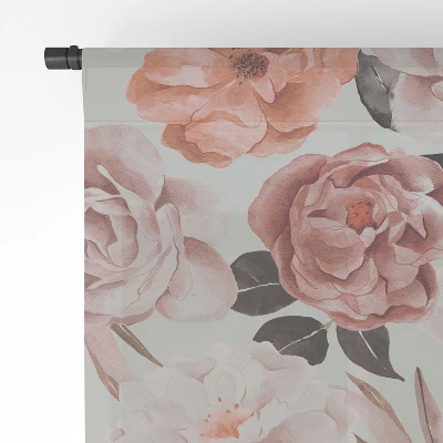 Marta Barragan Camarasa Terracotta Flowered Garden Single Panel Sheer Window Curtain - Deny Designs 5 Marta Barragan Camarasa Terracotta Flowered Garden Single Panel Sheer Window Curtain - Deny Designs - Image 3