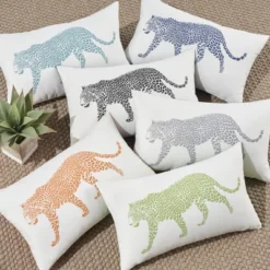 Mina Victory Outdoor Raised Print Leopard Lumbar Throw Pillow 14 Mina Victory Outdoor Raised Print Leopard Lumbar Throw Pillow -Home Decor Store GUEST 3e6f02a2 60bc 4959 b882 c9245024f331