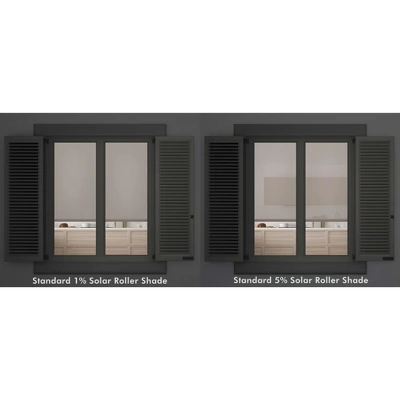 Linen Avenue Cordless 5% Solar Screen Standard Roller Shade, White, Fawn, And Sand 4 Linen Avenue Cordless 5% Solar Screen Standard Roller Shade, White, Fawn, And Sand - Image 2