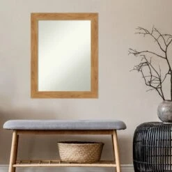 22" X 28" Non-Beveled Carlisle Blonde Wood Wall Mirror - Amanti Art 13 22" X 28" Non-Beveled Carlisle Blonde Wood Wall Mirror - Amanti Art -Home Decor Store GUEST 40b4ace2 09e1 409d 99f8 15d545664f23