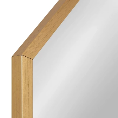 22" X 31" Laverty Hexagon Wall Mirror Gold - Kate & Laurel All Things Decor 4 22" X 31" Laverty Hexagon Wall Mirror Gold - Kate & Laurel All Things Decor - Image 2