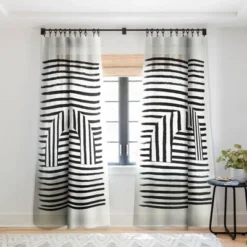 BohomadicStudio Minimal Series Black Striped Arch Single Panel Sheer Window Curtain - Society 6 -Home Decor Store GUEST 41e4eaba 560e 432b 868b 13ae2708cdc5
