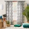 1pc 50"x84" Light Filtering Limu-Limu Leaf Jacquard Curtain Panel Gray - Opalhouse™ Designed With Jungalow™ -Home Decor Store GUEST 421dc9b8 44ac 4840 a1f4 2563587244d5