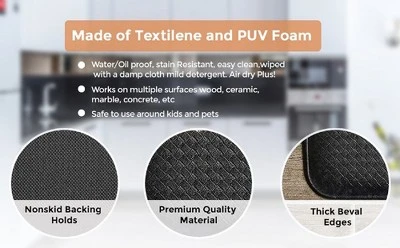 Vino 20" X 36" Oil & Stain Resistant Anti-Fatigue Kitchen Floor Mat 4 Vino 20" X 36" Oil & Stain Resistant Anti-Fatigue Kitchen Floor Mat - Image 2