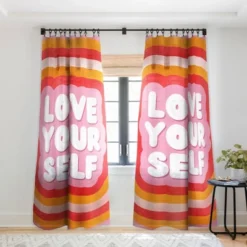 Showmemars Love Yourself Retro Type Single Panel Sheer Window Curtain - Society 6 13 Showmemars Love Yourself Retro Type Single Panel Sheer Window Curtain - Society 6 -Home Decor Store GUEST 42a03724 e9cd 4ad8 bddc 6d05f3abcfc4