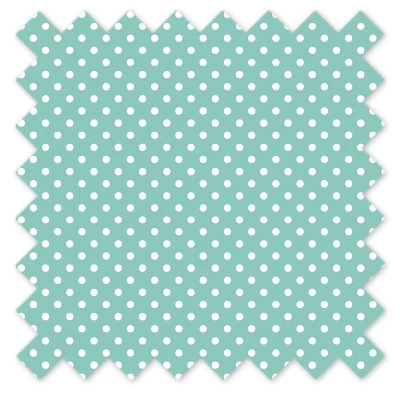 Bacati - Pin Dots Mint/Gray Window Valance 5 Bacati - Pin Dots Mint/Gray Window Valance - Image 3
