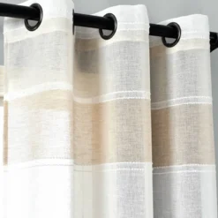 Set Of 2 38"x84" Textured Stripe Grommet Sheer Window Curtain Panels - Lush Décor 13 Set Of 2 38"x84" Textured Stripe Grommet Sheer Window Curtain Panels - Lush Décor -Home Decor Store GUEST 444fab07 7ae0 471f 9381 88e89ec5c5cd