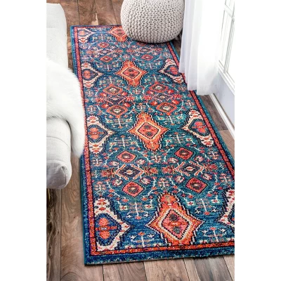 2'6"x10' Diamond Elayne Area Rug Multi Size Runner - NuLOOM 3 2'6"x10' Diamond Elayne Area Rug Multi Size Runner - NuLOOM