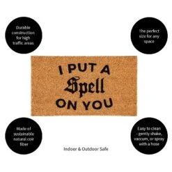 Evergreen 16 X 28 Halloween Greeting Coir Mat, I Put A Spell On You For Indoor And Outdoor Decor 11 Evergreen 16 X 28 Halloween Greeting Coir Mat, I Put A Spell On You For Indoor And Outdoor Decor -Home Decor Store GUEST 4574b543 93fb 4477 9e1b 32b1b11042cb