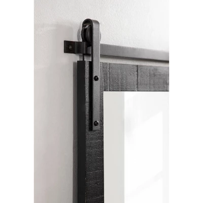 20" X 51" Cates Rustic Wall Mirror Black - Kate & Laurel All Things Decor 7 20" X 51" Cates Rustic Wall Mirror Black - Kate & Laurel All Things Decor - Image 5