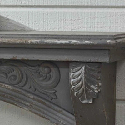 Park Designs Mantle Shelf Aged Gray 4 Park Designs Mantle Shelf Aged Gray - Image 2