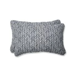 Outdoor/Indoor Herringbone Rectangular Throw Pillow Set Of 2 - Pillow Perfect -Home Decor Store GUEST 4a0f7a09 0239 411b 8b69 991d7e845000