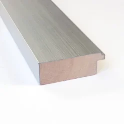 22" X 28" Non-Beveled Brushed Sterling Silver Wood Wall Mirror - Amanti Art