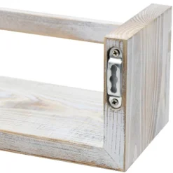 Sorbus Rustic Wooden Floating Shelves Set Of 2 Gray -Home Decor Store GUEST 4b841d0a 86e6 4578 991d 39aed534e215