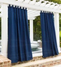 Grasscloth Outdoor Curtain Panel With Tab Top, 54"W X 108"L -Home Decor Store GUEST 4c244789 16d3 40ec 94bc 606d54764a01