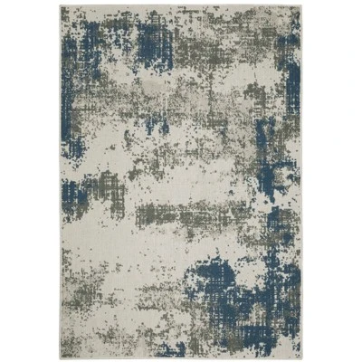 Trinity Modern Distressed Abstract Patio Area Rug Beige/Blue - Captiv8e Designs 14 Trinity Modern Distressed Abstract Patio Area Rug Beige/Blue - Captiv8e Designs - Image 12