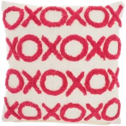 18"x18" Life Styles Tufted 'XOXO' Square Throw Pillow - Mina Victory -Home Decor Store GUEST 51c6c8d3 15f4 485c bc1b 837ed96a355b