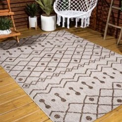 Nokat Modern Bohemian Inspired Indoor/Outdoor Area Rug - JONATHAN Y -Home Decor Store GUEST 51ff5f67 124f 42f4 bb26 c540f8037aab
