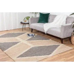4'x6' Mountains Of The Moon Jute Area Rug Natural/Gray/Ivory - Anji Mountain -Home Decor Store GUEST 5224d07c 2ad3 40b2 a2da 878bfd1a5204