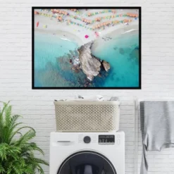 41" X 31" Oyster Rock By Rachel Dowd Framed Wall Art Print Black - Amanti Art -Home Decor Store GUEST 52fdfa0d a94f 4082 aa79 4523a6644c0a