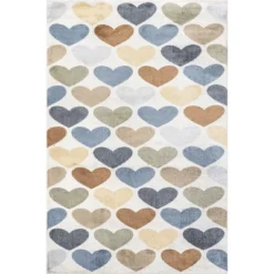 NuLOOM Neive Colorful Hearts Machine Washable Area Rug -Home Decor Store GUEST 5430994a 2f5d 4931 825a 7c359669c2cb