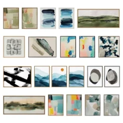 18" X 40" Sylvie Green Mountain Landscape Framed Canvas By Amy Lighthall Natural - Kate & Laurel All Things Decor -Home Decor Store GUEST 547cebeb 1cb3 4bf2 a502 6f7f17f18e87