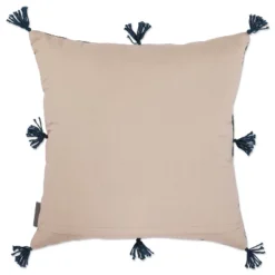 18"x18" Indoor Ghana Square Throw Pillow Blue - Pillow Perfect