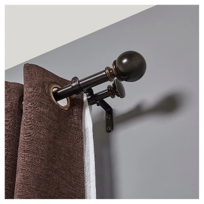 Loft By Umbra Ball Double Curtain Rod - Bronze 4 Loft By Umbra Ball Double Curtain Rod - Bronze - Image 2