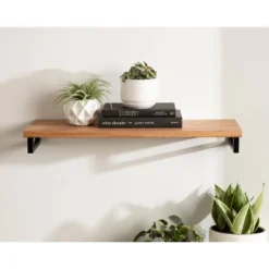 24" X 3" Lankford Wood Shelf Natural/Black - Kate & Laurel All Things Decor 17 24" X 3" Lankford Wood Shelf Natural/Black - Kate & Laurel All Things Decor -Home Decor Store GUEST 588ad77e 25f0 4a50 a540 5c06f6c266ba