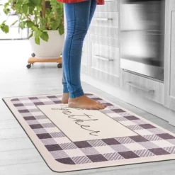 World Rug Gallery Gather Plaid Anti-Fatigue Standing Mat -Home Decor Store GUEST 5a7f2c7b 1a59 4183 aaf7 82768606f119