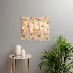Doodle By Meg Is It Fall Yet In Peach Fiber Wall Hanging - Society6