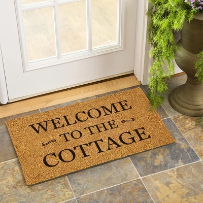 Evergreen 16 X 28 Inches Welcome To The Cottage Door Mat | Non-Slip Rubber Backing | Dirt Catching Natural Coir | Indoor And Outdoor Home Decor 3 Evergreen 16 X 28 Inches Welcome To The Cottage Door Mat | Non-Slip Rubber Backing | Dirt Catching Natural Coir | Indoor And Outdoor Home Decor
