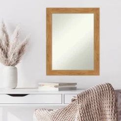 22" X 28" Non-Beveled Carlisle Blonde Wood Wall Mirror - Amanti Art 12 22" X 28" Non-Beveled Carlisle Blonde Wood Wall Mirror - Amanti Art -Home Decor Store GUEST 5f0178dc b7de 4b82 9281 38e6aca3eecf