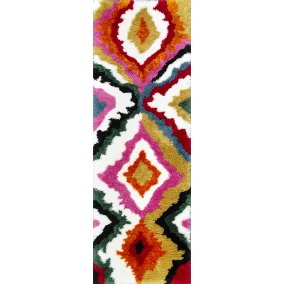 NuLOOM Handmade Carnival Abbey Shaggy Area Rug 11 NuLOOM Handmade Carnival Abbey Shaggy Area Rug - Image 9