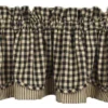 Home Collections By Raghu Heritage House Check Black Valance, Lined Layered 72x15.5 -Home Decor Store GUEST 5f7a4f88 d019 4efe 9d1b c5cc2bef5db4