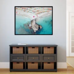 41" X 31" Oyster Rock By Rachel Dowd Framed Wall Art Print Black - Amanti Art -Home Decor Store GUEST 622eb570 c78d 4b99 81b0 7ce6ec68b6ee