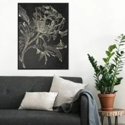 22" X 30" Golden Flower Folklore I By Asia Jensen Framed Canvas Wall Art Black - Amanti Art -Home Decor Store GUEST 65017685 8ff8 4367 bb60 0caa9f712286