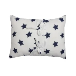 Bacati - Navy Star Throw Pillow