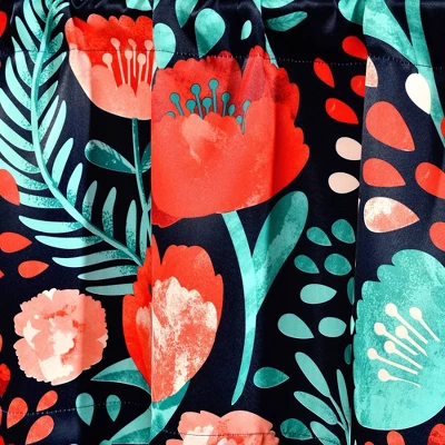 52"x18" Light Filtering Poppy Garden Window Valance - Lush Décor 4 52"x18" Light Filtering Poppy Garden Window Valance - Lush Décor - Image 2