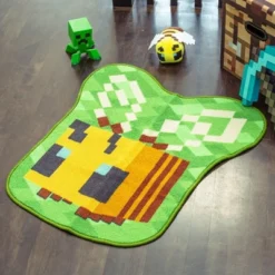 Ukonic Minecraft Honey Bee Accent Rug | 31 X 29 Inches -Home Decor Store GUEST 67ae0e50 a0c3 471f b104 2858dd8cd77c