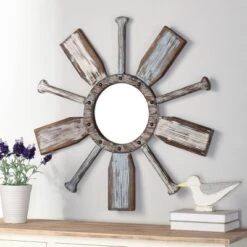 Montauk Weathered Boat Paddle Wall Mirror White/Blue - StyleCraft 7 Montauk Weathered Boat Paddle Wall Mirror White/Blue - StyleCraft -Home Decor Store GUEST 67ef2b6e 226a 416a 8b62 12db9987c7b4