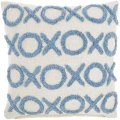 18"x18" Life Styles Tufted 'XOXO' Square Throw Pillow - Mina Victory -Home Decor Store GUEST 6ba21d37 9c41 47b1 a019 ffbfdf3b06e1