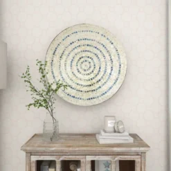 Mother Of Pearl Plate Handmade Mosaic Wall Decor Beige - Olivia & May -Home Decor Store GUEST 6c06f818 996c 4097 a7c8 a7eeb3621077