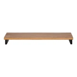 24" X 3" Lankford Wood Shelf Natural/Black - Kate & Laurel All Things Decor