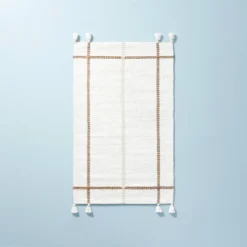 Bold Cross Stripes Tassel Rug Cream/Tan - Hearth & Hand™ With Magnolia -Home Decor Store GUEST 6cc8f106 81f2 4c56 a259 7849943cb5a5