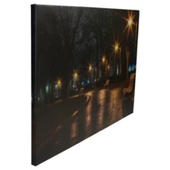 Northlight LED Lighted Nighttime City Park Scene Canvas Wall Art 23.75" -Home Decor Store GUEST 6cf1b765 1f6a 4971 b7e3 0dace5ec683e