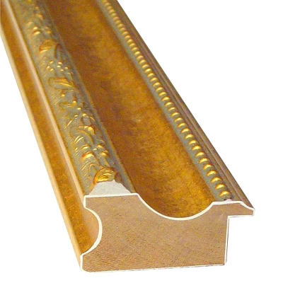 Colonial Embossed Gold Framed Wall Mirror - Amanti Art 4 Colonial Embossed Gold Framed Wall Mirror - Amanti Art - Image 2