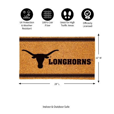 Evergreen University Of Texas Logo Turf Mat, Brown- 28 X 16 Inches Indoor Outdoor Doormat 4 Evergreen University Of Texas Logo Turf Mat, Brown- 28 X 16 Inches Indoor Outdoor Doormat - Image 2