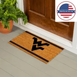 Evergreen West Virginia University Logo Turf Mat, Brown- 28 X 16 Inches Indoor Outdoor Doormat -Home Decor Store GUEST 6f00a20b 4d77 495b ac1b 86e9eb36a3f6
